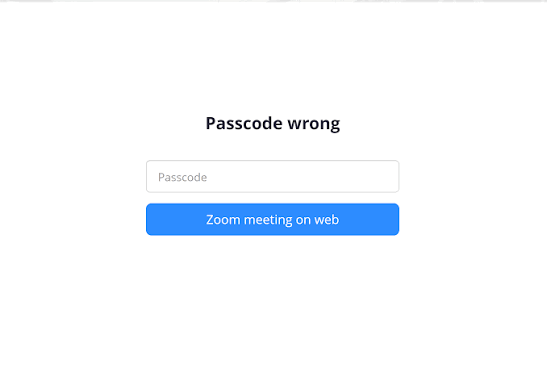 The Password Or Event Code Not Working Problem